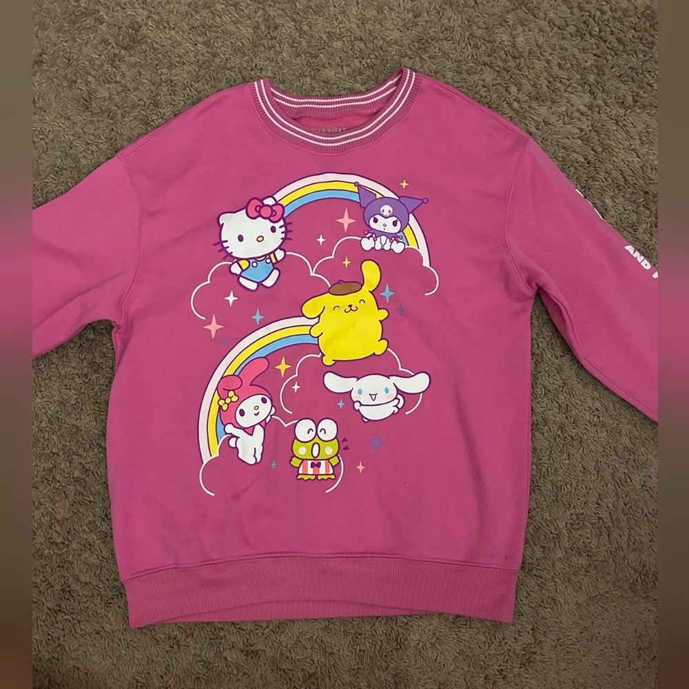 Hello Kitty and Friends Girls Sweatshirt Pink Used Size M